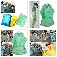 Transparent Poncho Raincoat with Hood for Unisex-thumb1