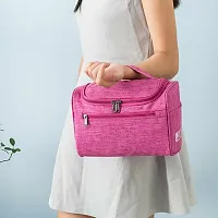 Hanging Travel Toiletry Kit Bag (Pink)-thumb3