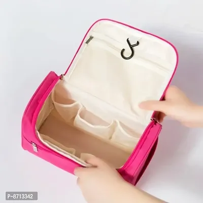 Hanging Travel Toiletry Kit Bag (Pink)-thumb5