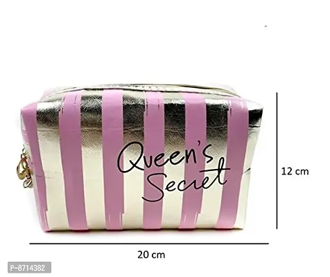 Cosmetic Bags Women Make Up Bag Pouch Travel Organizer (Pink)-thumb2