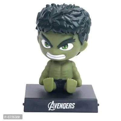 Marvel Avengers Infinity War Hulk Phone Holder Car Decoration Bobblehead Action Figure-thumb0