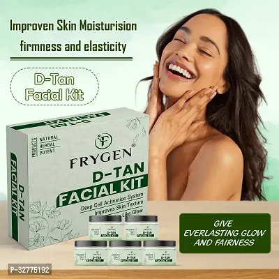 Frygen D-Tan Facial Kit For Deep Cleanses, Removes Tan, Skin Lightening  Brightening, Suitable Men and Women For All Skin Type - (Set Of 5)-thumb0