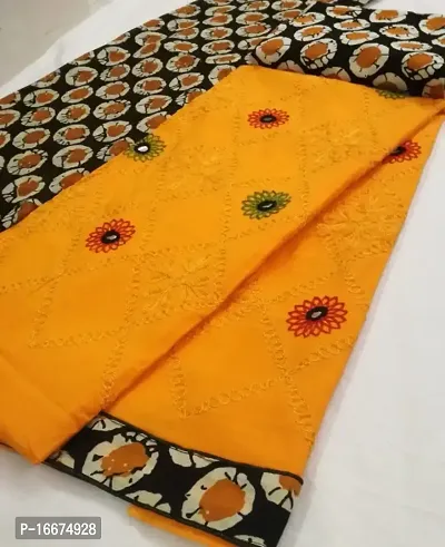 Cotton Dress Material With Dupatta-thumb0