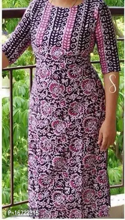 Womens Flex Cotton Printed Kurti