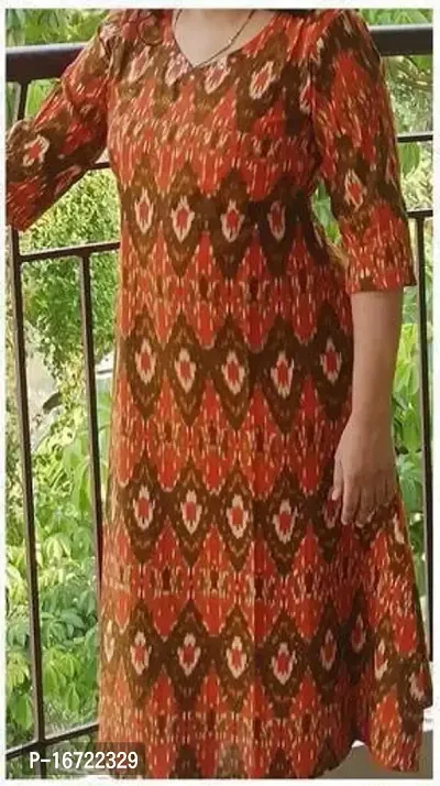 Womens Flex Cotton Printed Kurti