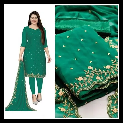 Latest Attractive Georgette Dress Material with Dupatta