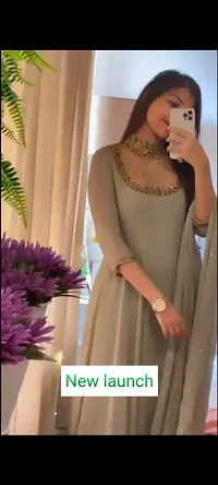 Georgette Kurti With Dupatta