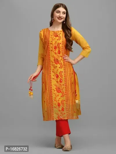 Stylish Fancy Chanderi Silk Kurta For Women