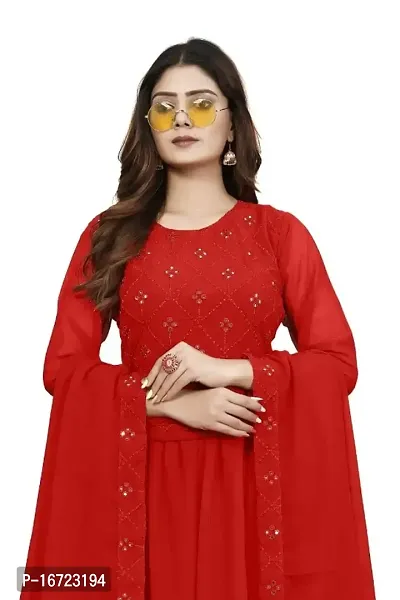 Beautiful Georgette Kurta Pant Dupatta Set For Women-thumb3