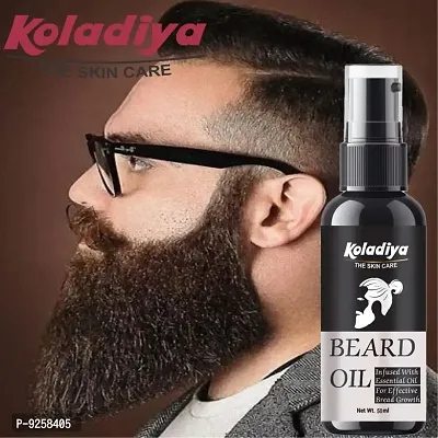 KOLADIYA THE SKIN CARE Beard Growth Oil for Men For Better Beard Growth With Thicker Beard | Best Beard Oil for Patchy Beard | Free from all Harmful Chemicals Hair Oil  (50 ml).-thumb0