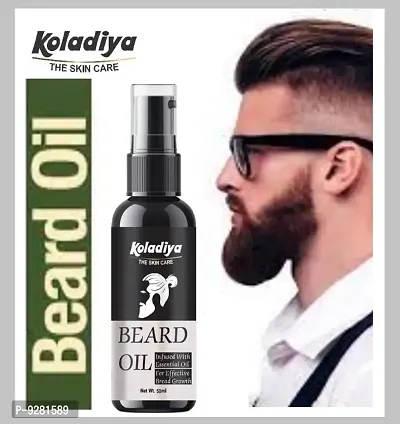 KOLADIYA THE SKIN CARE Beard Hair Growth Oil, Beard growth oil for men | For faster beard growth | For thicker and fuller looking beard | Best Beard Oil for Patchy Beard |(50 ml)-thumb0