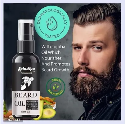 KOLADIYA THE SKIN CARE advanced Beard Growth Oil for Men - (Almond + onion  Jojoba oils) for Beard Growth - hair oil , KOLADIYA  THE SKIN CARE beard oil is enriched with natural ingredients. Koladiya