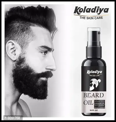 KOLADIYA THE SKIN CARE Beard Growth Oil - More Beard Growth, With Redensyl, 8 Natural beard Hair oil(50 ml).-thumb0
