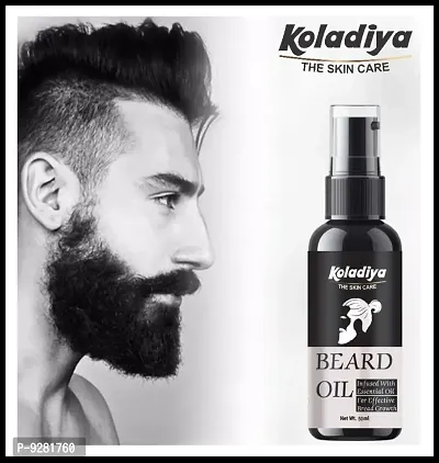 KOLADIYA THE SKIN CARE Beard Growth Oil - More Beard Growth, With Redensyl, 8 Natural beard Hair oil(50 ml).