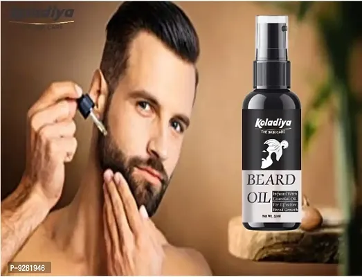 KOLADIYA THE SKIN CARE Beard Growth Oil - More Beard Growth, With Redensyl, 8 Natural Oils including Jojoba Oil, Vitamin E, Nourishment  Strengthening (50 ml).-thumb0