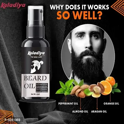 KOLADIYA THE SKIN CARE advanced Beard Growth Oil for Men - (Almond + onion  Jojoba oils) for Beard Growth - hair oil , KOLADIYA  THE SKIN CARE beard oil is enriched with natural ingredients. Koladiya-thumb0