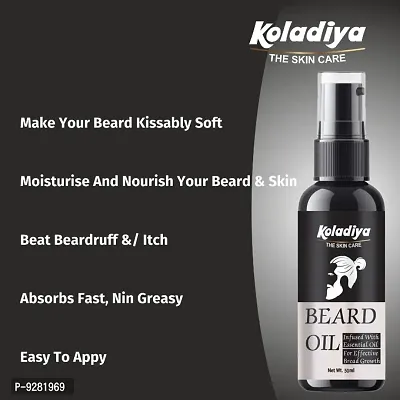 KOLADIYA THE SKIN CARE advanced Beard Growth Oil for Men - (Almond + onion  Jojoba oils) for Beard Growth - hair oil , KOLADIYA  THE SKIN CARE beard oil is enriched with natural ingredients. Koladiya-thumb2