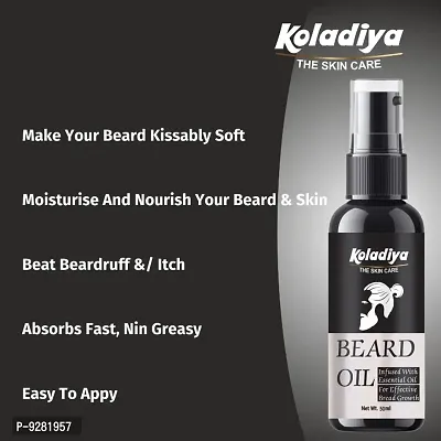 KOLADIYA THE SKIN CARE Beard Hair Growth Oil, Beard growth oil for men | For faster beard growth | For thicker and fuller looking beard | Best Beard Oil for Patchy Beard |(50 ml)-thumb2