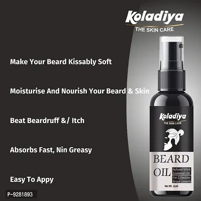 KOLADIYA THE SKIN CARE Beard Growth Oil for Men For Batter Beard Growth With Thicker Beard | Best Beard Oil for Patchy Beard | Free from all Harmful Chemicals Hair Oil  (50 ml).-thumb3