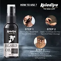 Koladiya the skin care Beard Growth Oil Powered with Vetiver  4 Essential Oils for Thicker Beard Growth, 30 ml | Made in India (50 ml).-thumb2
