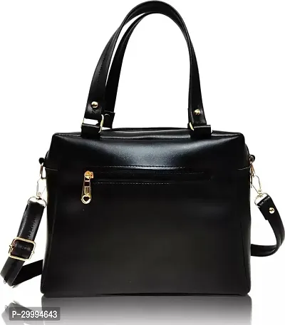 Stylish Black PU Sling Bags For Women-thumb2