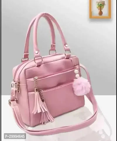 Stylish Pink PU Sling Bags For Women