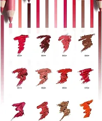 Lip Liner Set of 12 Colors Matte Professional Long Lasting Waterproof Lip Liner Pencil For All Skin-thumb4