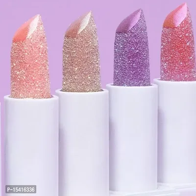 Diamond Glittering Shimmer Hydrating Matte Lipstick Set of 4