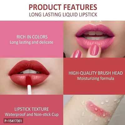 LIPSTICK PRO 6 SHADE LONG LASING VALVET MATTE LIQUID LIPSTICK-thumb4