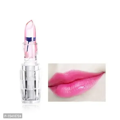 Jelly Flower Color Changing Lipstick Temperature Change Moisturizer flower Magic Color Change Lip Gloss (BLUE FLOWER)-thumb0