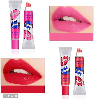 VBA Peel Off Long Lasting Lip Tint, Lip Stain and Lip Gloss (Pack of 3) Matte Finish - Cherry Red, Sexy Red, Watermelon-thumb3