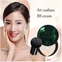 VBA BB Cream Air Cushion Foundation Korean Mushroom Head CC Cream Concealer Whitening Cosmetic Waterproof Brighten Face Base Tone Foundation (lvory White, 20 g) Matte Finish-thumb2