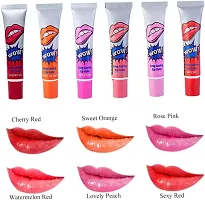 Lip Tint 6 Colours Womens Easy Peel Off Lip Gloss Lipstick Tattoo Lipstick Matte Lip Long Lasting Lip Stain for Womens Girls 6 Colours-thumb4