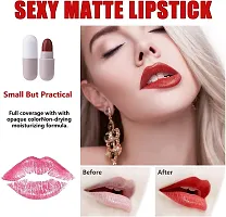 VBA 16 Colors Mini Matte Capsule Lipstick Set , Long-lasting Waterproof Swab Lipstick Makeup Gift Set,Matte Lip Gloss Set for Women Girls (Multicolour, 5 g)-thumb4