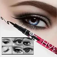 VBA Long Lasting (BLACK) Eye liner cum Kajal pack of 2 and 1 36 H Waterproof Sketch Pen Eye Liner-thumb3