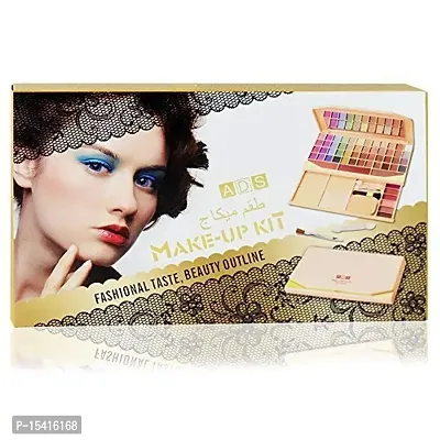 ADS Color Series Makeup Kit 48 Eyeshadow Powder Blusher Lip Color-thumb3