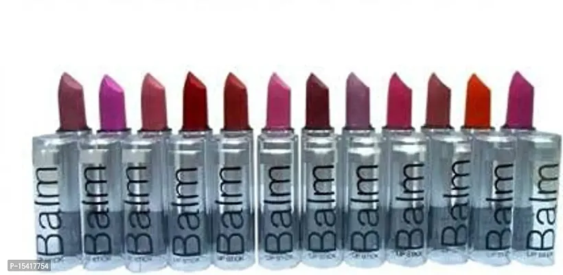 VBA Matte Lipstick Combo Balm Set of 12 Multicolour-thumb3