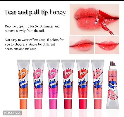 VBA Peel Off Long Lasting Lip Tint, Lip Stain and Lip Gloss (Pack of 3) Matte Finish - Cherry Red, Sexy Red, Watermelon-thumb5