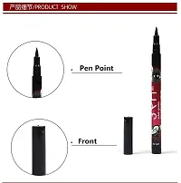 VBA Long Lasting (BLACK) Eye liner cum Kajal pack of 2 and 1 36 H Waterproof Sketch Pen Eye Liner-thumb2