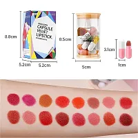 VBA 16 Colors Mini Matte Capsule Lipstick Set , Long-lasting Waterproof Swab Lipstick Makeup Gift Set,Matte Lip Gloss Set for Women Girls (Multicolour, 5 g)-thumb3