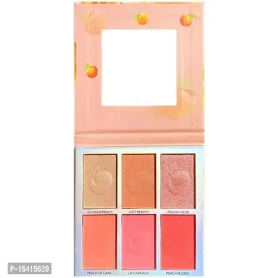 6 Color Matte Highlighter Palette Pearly Blush Shiny Eyeshadow Palette Multifunctional Face Makeup Palette-thumb2