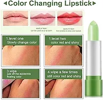 VBA Color Change Lipstick Lip Blam, Long Lasting Magic Temperature Nutritious Lips Makeup Aloe Vera Lip Gloss Set Aloe Vera Lipstick, Matte Finish (Pack of 2)-thumb1