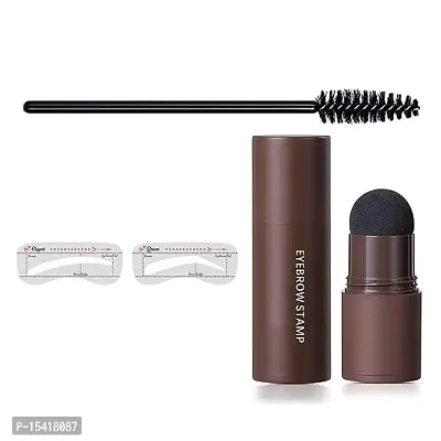 Eyebrow Powder  Hair Root Touch Up Eyebrow Stamp Kit (3.GRAY BLACK)