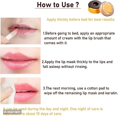 Avocado Lip Mask Lip Balm for Dry Skin,Dull Lips,Lip Wrinkless,Rough and chapped Lips uses-thumb3