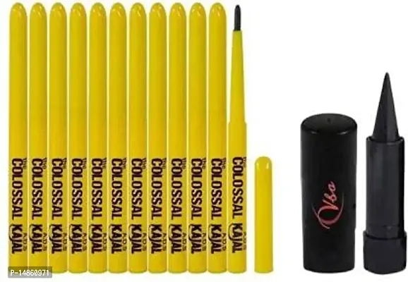 VBA Kajal With Colossal Kajal Revolving Pencils Pack Of 12, 13 Items In The Set