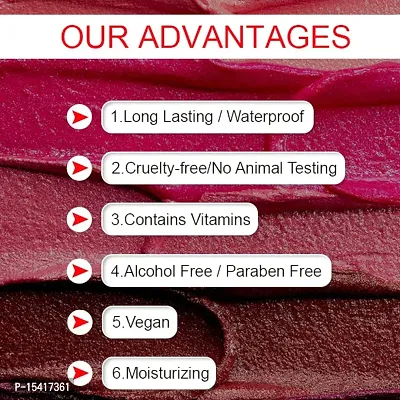 LIPSTICK PRO 6 SHADE LONG LASING VALVET MATTE LIQUID LIPSTICK-thumb5