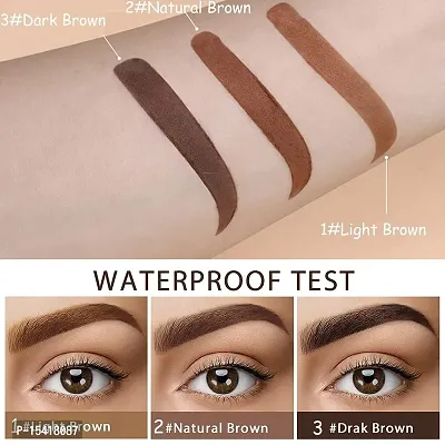 Eyebrow Powder  Hair Root Touch Up Eyebrow Stamp Kit (3.GRAY BLACK)-thumb5