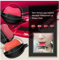 VBA Korean Style Apple Shape Ice Cream Matte Velevt Maroon Lipstick Long Lasting Moisturizer Lips Waterproof Lip Gloss (Maroon)-thumb3