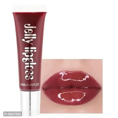VBA Plumping Lip Gloss Moisturizer Lips Plumper Glitter Lipgloss Liquid Lipstick (CHERRY)