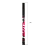 VBA Long Lasting (BLACK) Eye liner cum Kajal pack of 2 and 1 36 H Waterproof Sketch Pen Eye Liner-thumb1